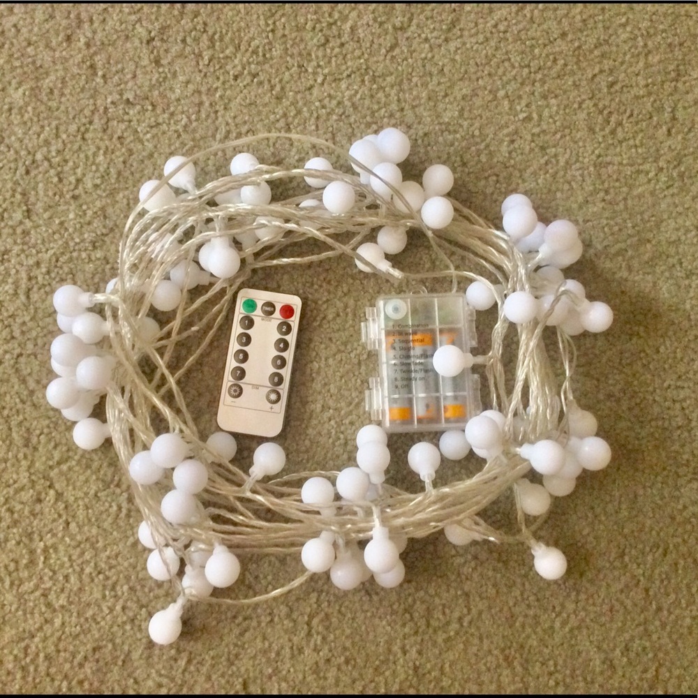 Aesthetic Bulb String Lights With Batteries